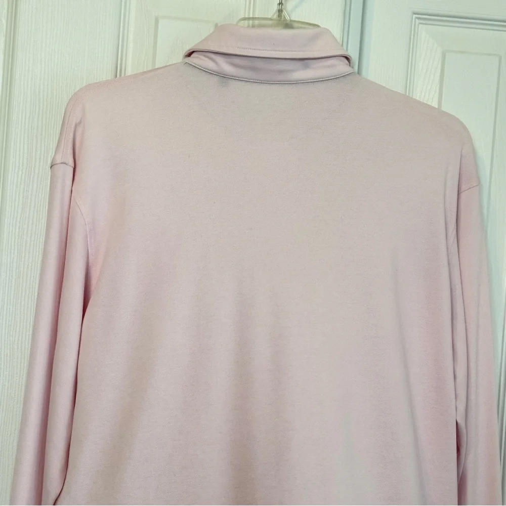 Greyson Polo Shirt Pink Long Sleeve Men's Size L
